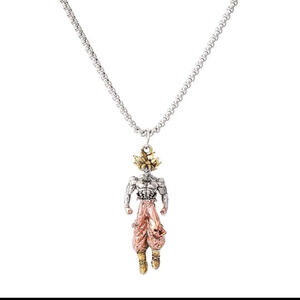 Dragon Ball z anime Goku super Saiyan men's silver necklace jewelry decoration